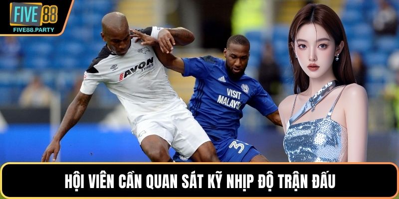 Hội viên cần quan sát kỹ nhịp độ trận đấu