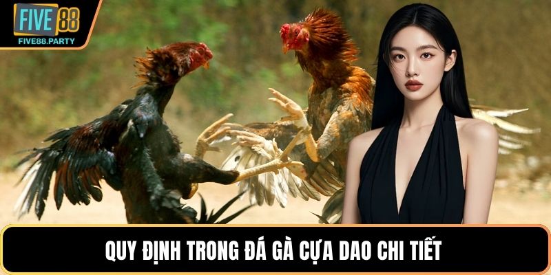Quy định trong Đá gà Cựa dao chi tiết